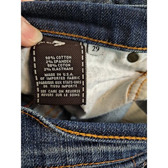 7 For all Mankind Bootcut‎ Slightly Distressed Jeans Size 29 - Picture 6 of 6
